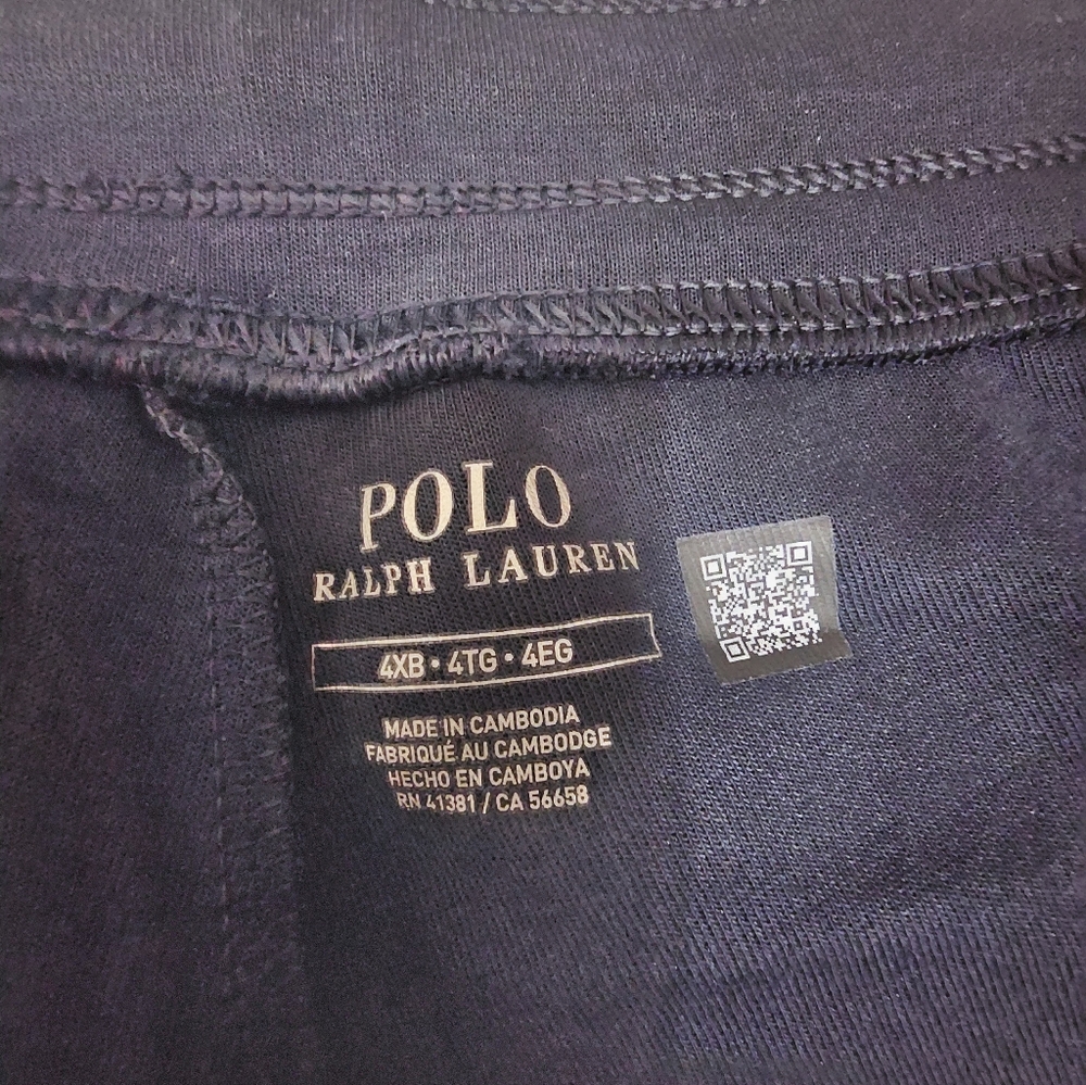 NWT Navy Blue Polo by Ralph Lauren Men's Big And Tall Joggers - Picture 5 of 7